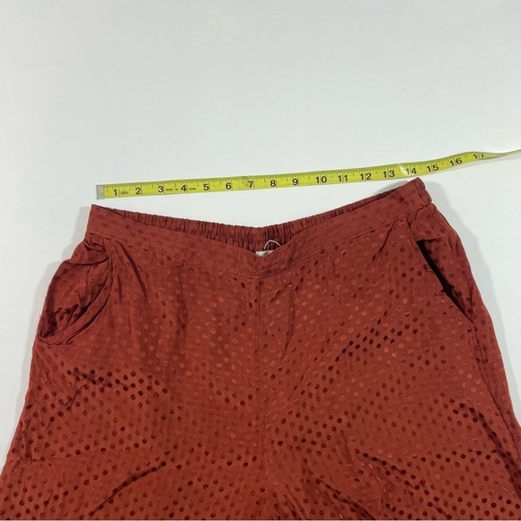 Dolan Left Coast Wide Leg Satin Pants Crop Polka Dots - Picture 7 of 9